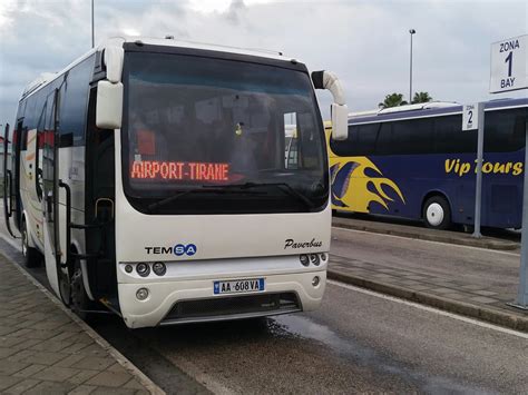 bus from tirana to rinas.